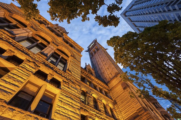 Canada, Ontario, Toronto, Old City Hall at dusk