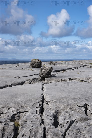 Ireland, Clare County, Burren, Limestone landscape