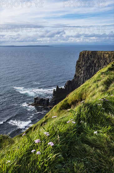 Ireland, Clare County, Landscape of Cliffs of Moher