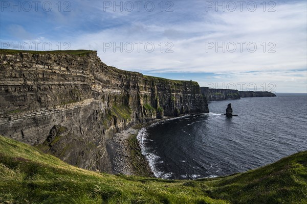 Ireland, Clare County, Landscape of Cliffs of Moher