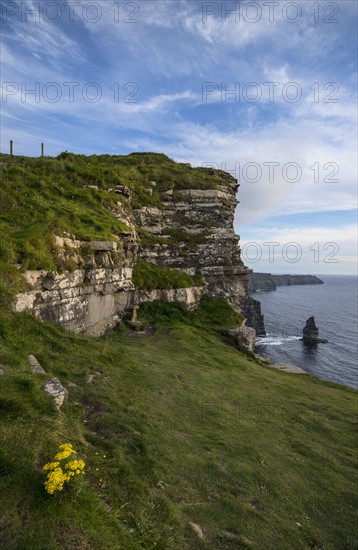 Ireland, Clare County, Landscape of Cliffs of Moher