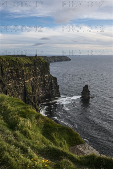 Ireland, Clare County, Landscape of Cliffs of Moher