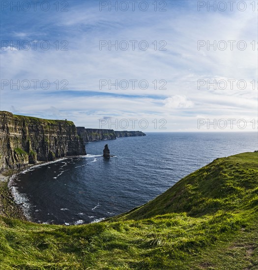 Ireland, Clare County, Landscape of Cliffs of Moher