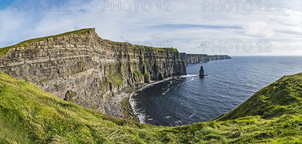 Ireland, Clare County, Landscape of Cliffs of Moher