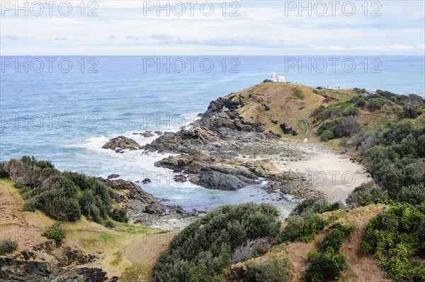 Australia, New South Wales, Landscape of cliff and sea
