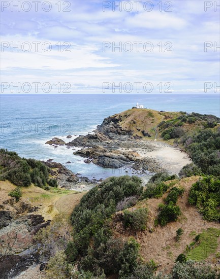 Australia, New South Wales, Landscape of cliff and sea