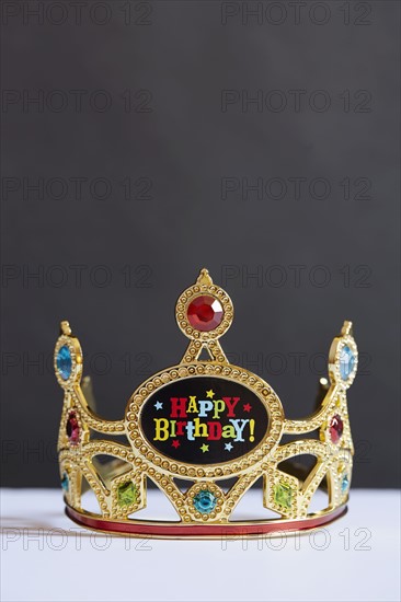 Birthday crown with colorful fake gems