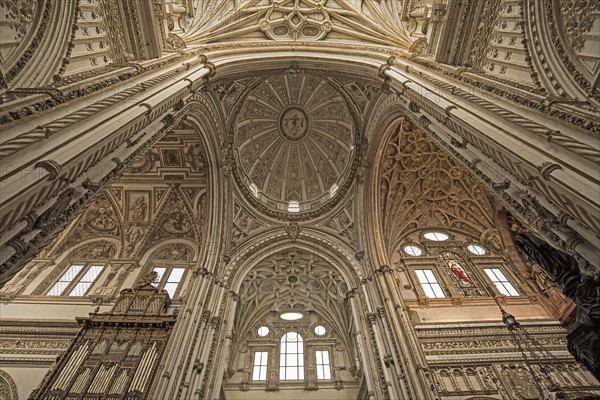 Spain, Andalusia, Cordoba, Interior of Great Mosque of Córdoba