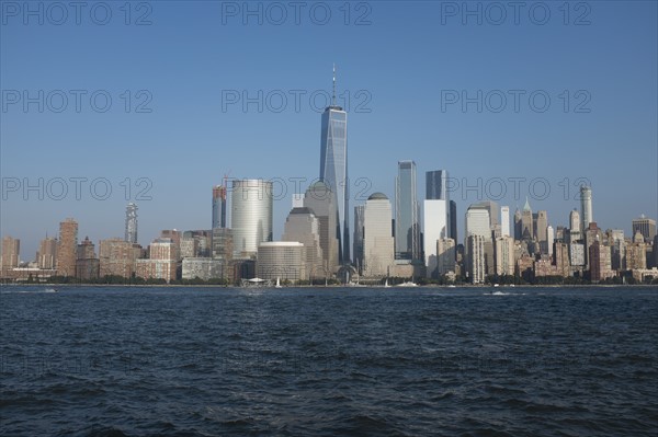 USA, New York State, New York City, Clear sky above Manhattan