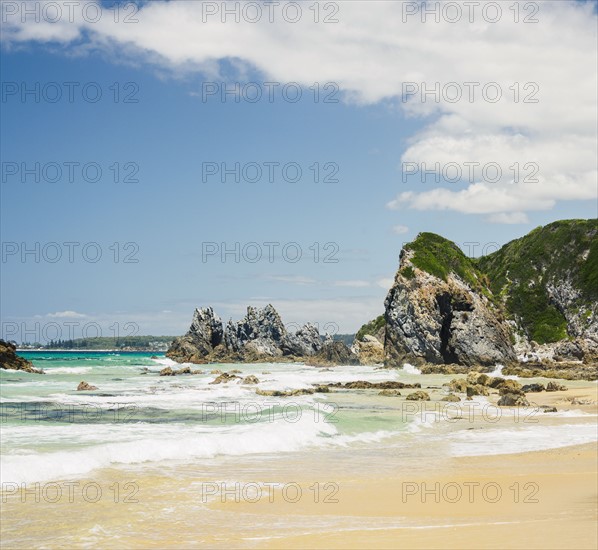 Australia, New South Wales, Bermagui, Scenic view of sea and coastline