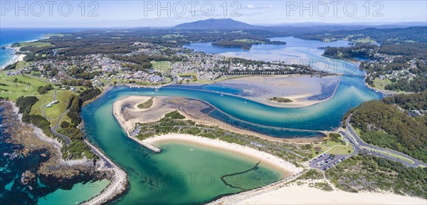 Australia, New South Wales, Narooma, Harbour and lagoon