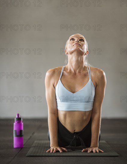 Young woman practicing yoga