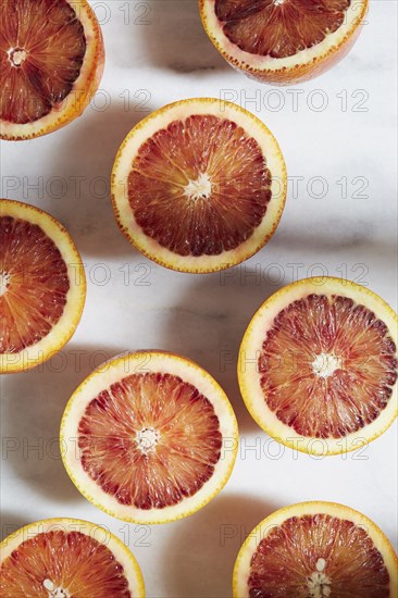 Sliced grapefruit