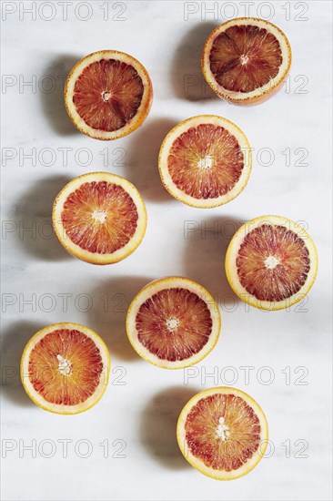 Sliced grapefruit