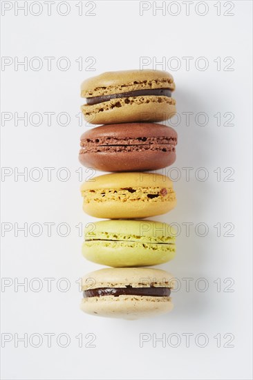 Row of macarons