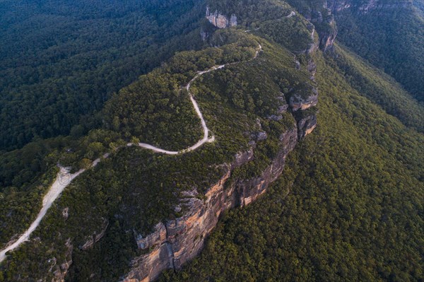 Road in Jamison Valley in Blue Mountains National Park