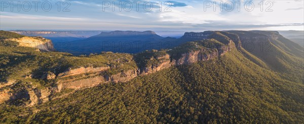 Panorama of Jamison Valley in Blue Mountains National Park