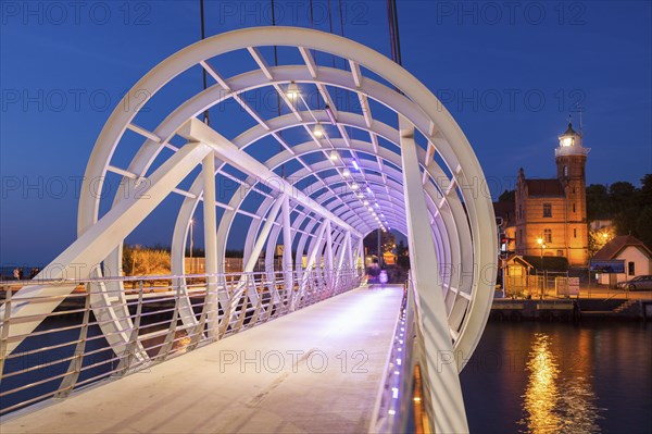 Pedestrian bridge in Ustka, Poland