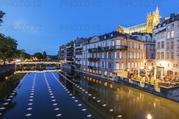 Night in Metz, France