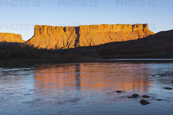 Cliffs by Colorado River in Utah, USA