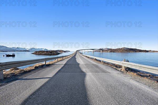 Bridge between islands in Tromso, Norway
