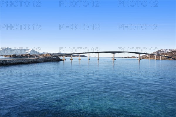 Bridge between islands in Tromso, Norway