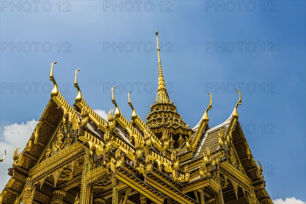 Low angle view of Wat Phra Kaew in Bangkok, Thailand