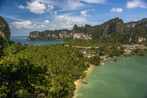 Coastline in East Railay, Thailand