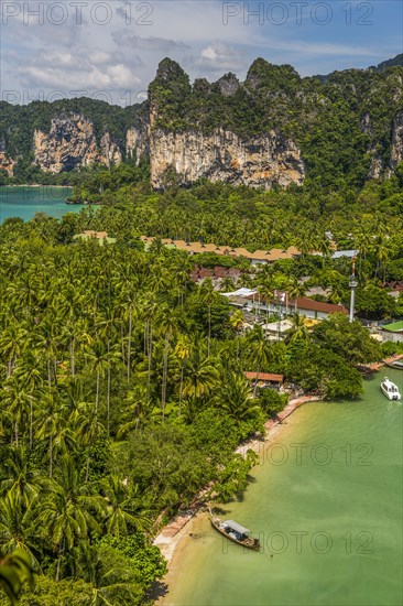 Coastline in East Railay, Thailand