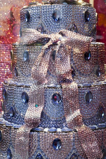 Cake covered in rhinestones