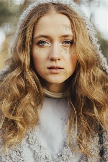 Portrait of young woman