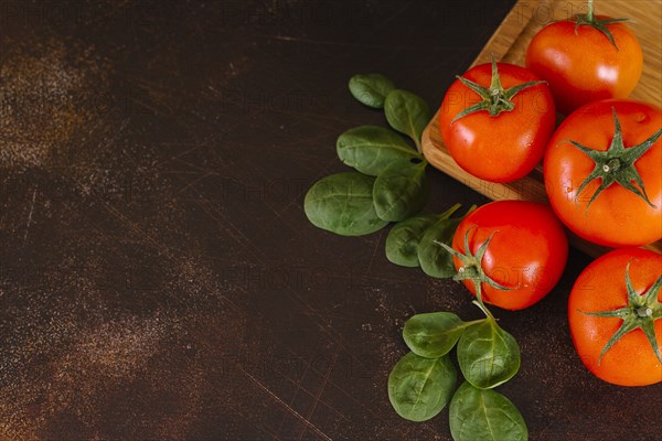 Tomatoes and basil