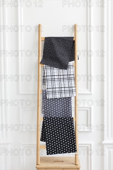 Fabric on rack