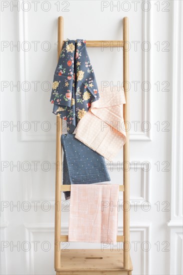 Fabric on rack