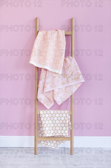 Fabric on rack