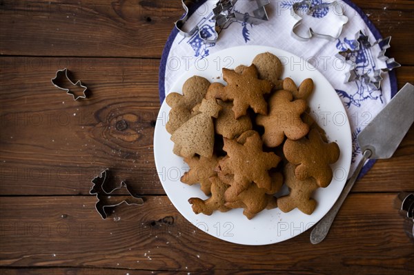 Christmas cookies on plate