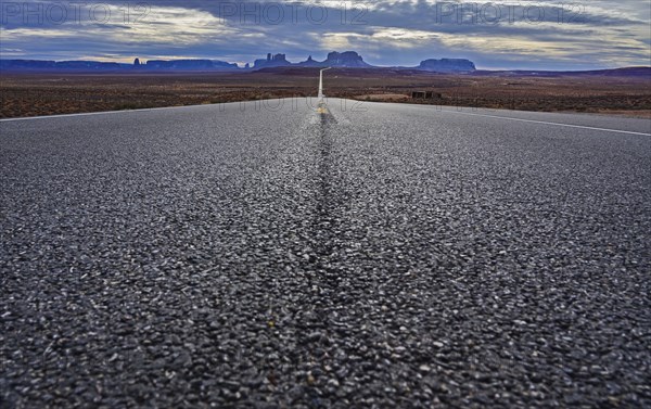 Road through Monument Valley, Utah, USA