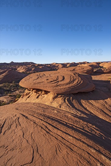 Smooth rock formations in Monument Valley, Arizona, USA