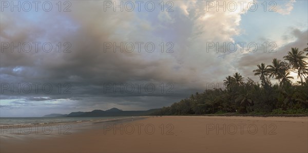 Cloudscape over beach in Port Douglas, Australia