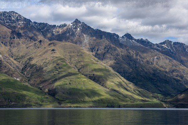 Mountains by Lake Wakatipu near Queenstown, New Zealand