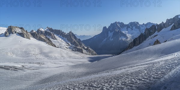 Mer de Glace in Mont Blanc massif, France