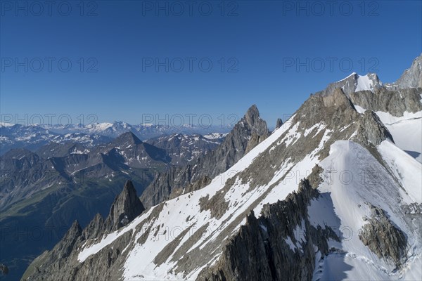 Mountains of Mount Blanc massif, France