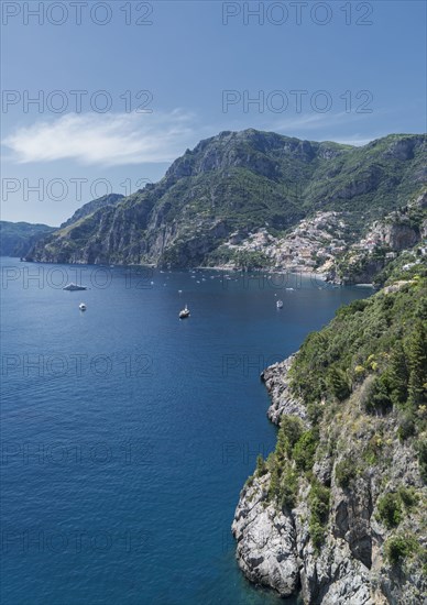 Coastline of Amalfi Coast, Italy