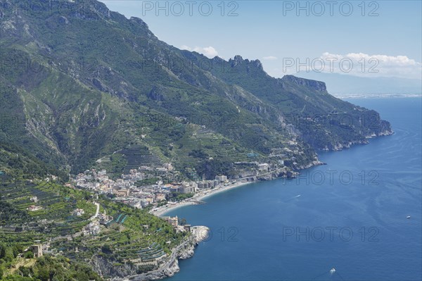 Coastline of Amalfi Coast, Italy