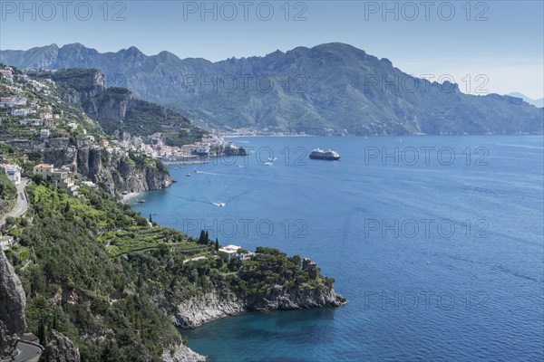 Coastline of Amalfi Coast, Italy