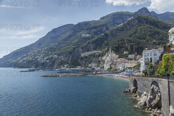 Coastline of Positano on Amalfi Coast, Italy