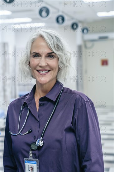 Portrait of smiling doctor with stethoscope