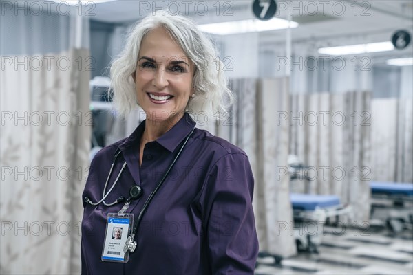 Portrait of smiling doctor with stethoscope