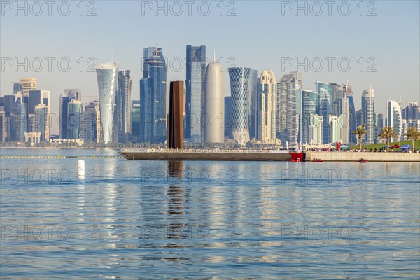 Skyscraper skyline in Doha, Qatar