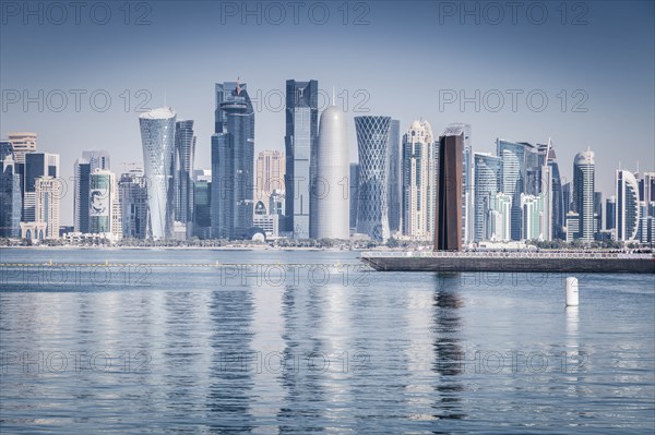 Skyscraper skyline in Doha, Qatar